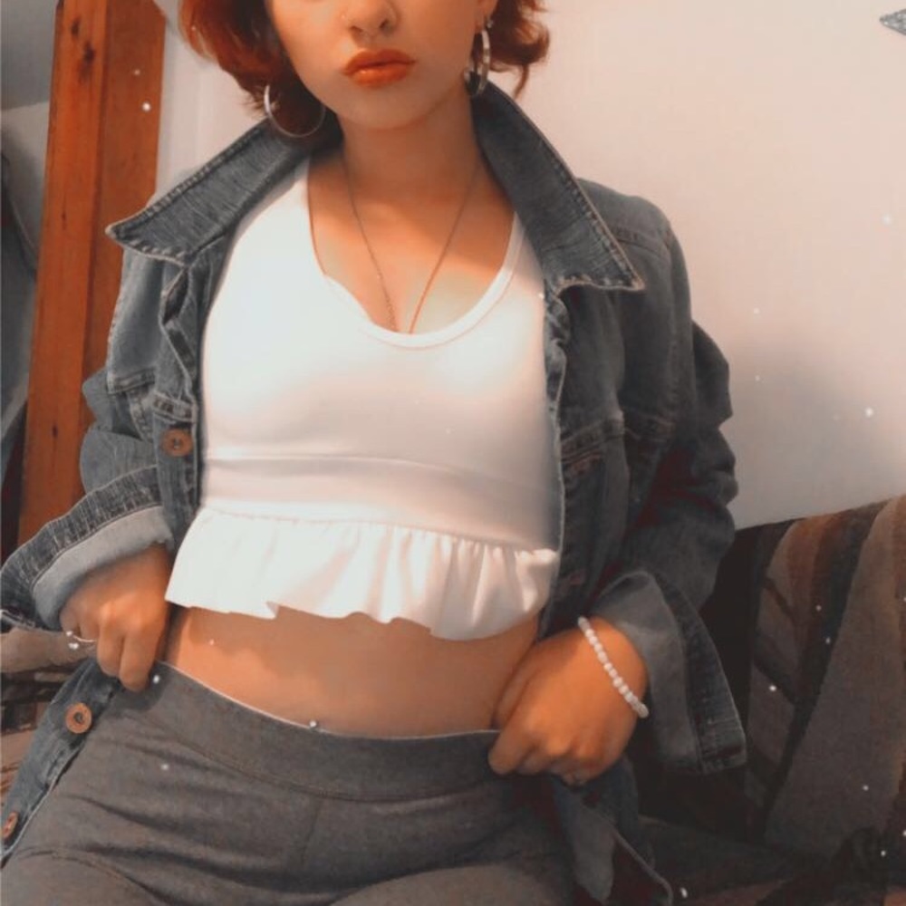 White summer crop top